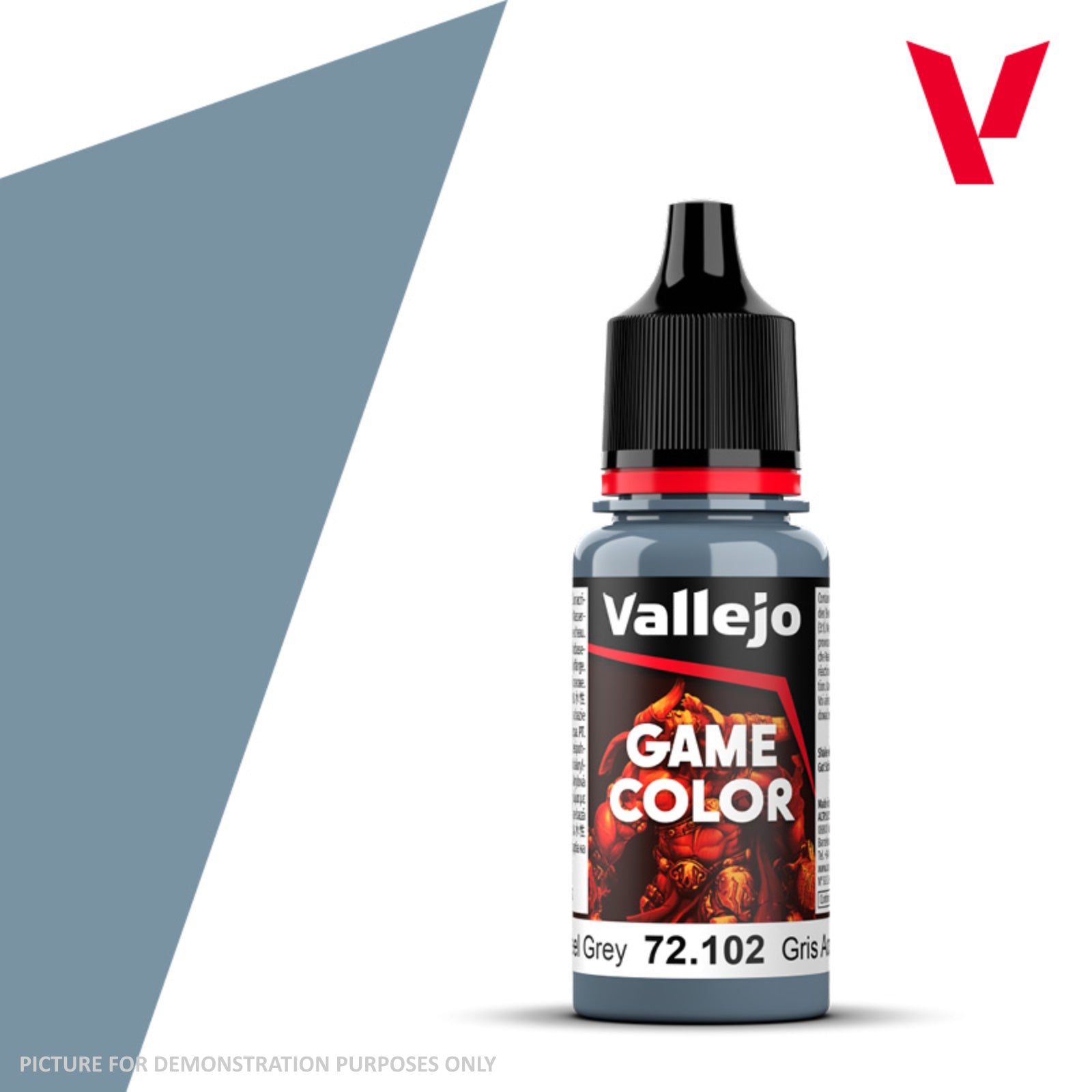 Vallejo Game Colour - 72.102 Steel Grey 18ml